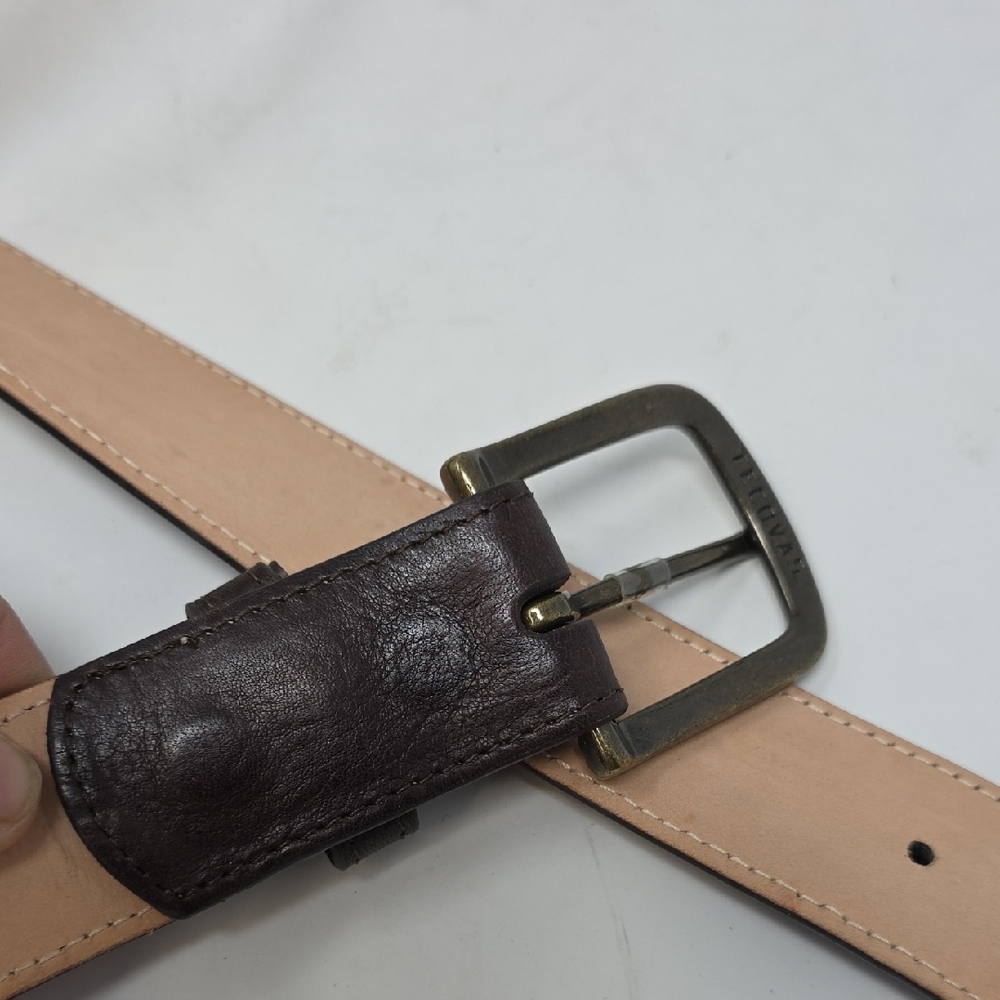 Tecovas Genuine Bovine  Dark Brown Leather Belt Men's Size 40 - Picture 5 of 5